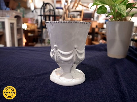 アスティエ ド ヴィラット Astier de Villatte ペチュラ グランド ゴブレット ドレープモチーフ ②■