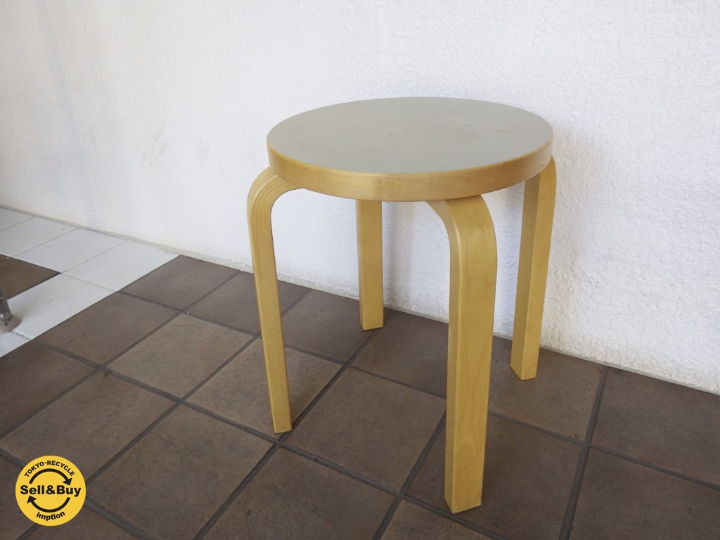 artek アルテック stool E60 スツールE60 SCOPE別注カラー オリーブ Ａ◇