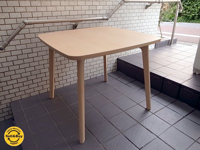 展示 美品 マルニ HIROSHIMA ヒロシマシリーズ ダイニングテーブル 幅85cm 深澤 直人 ■