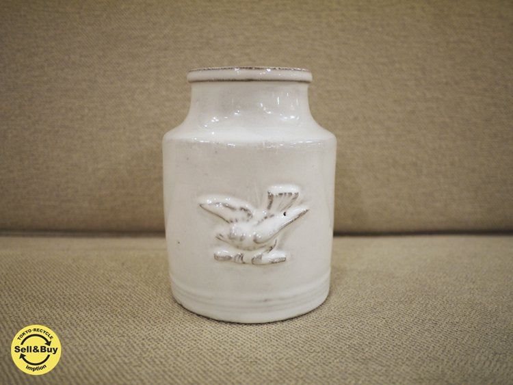 Astier de Villatte アスティエ・ド・ヴィラッド ソーブル ベース（鳥） 花瓶 ●