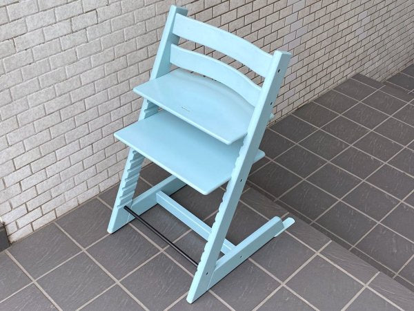 ストッケ STOKKE トリップトラップ TRIPP TRAPP ベビーチェア キッズチェア ブルー S/N4～ 北欧 ノルウェー ■