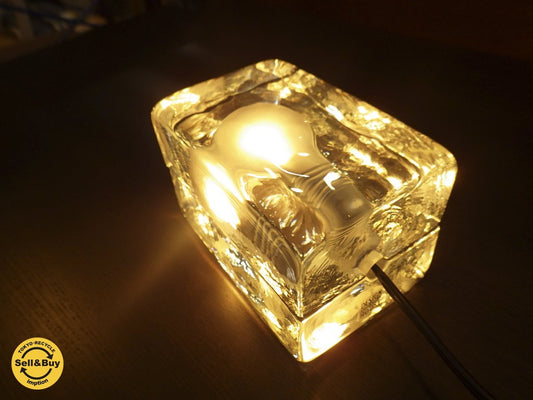 DESIGN HOUSE Stockholm / デザインハウスストックホルム 『 BLOCK LAMP - M 』 初期ポルトガル製ガラスシェード 箱・説明書付き◇