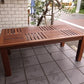 TeakWood チーク無垢材 センターテーブル 格子デザイン リゾートスタイル ■