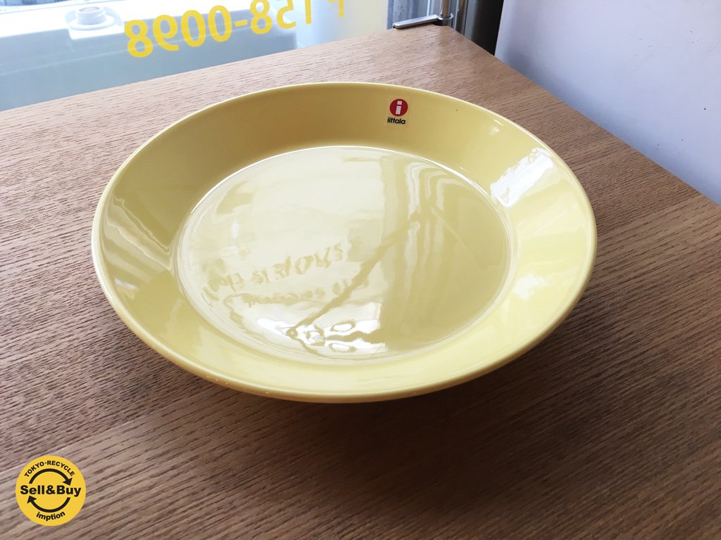 イッタラ iittala ティーマ TEEMA プレート 17cm イエロー 廃盤 未使用品 ◎