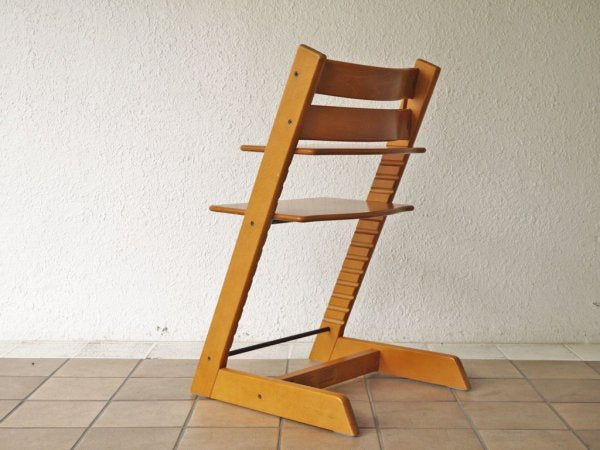 ストッケ STOKKE トリップトラップ TRIPP TRAPP ベビーチェア キッズチェア チェリー S/N0～ ノルウェー 北欧家具 B ◇