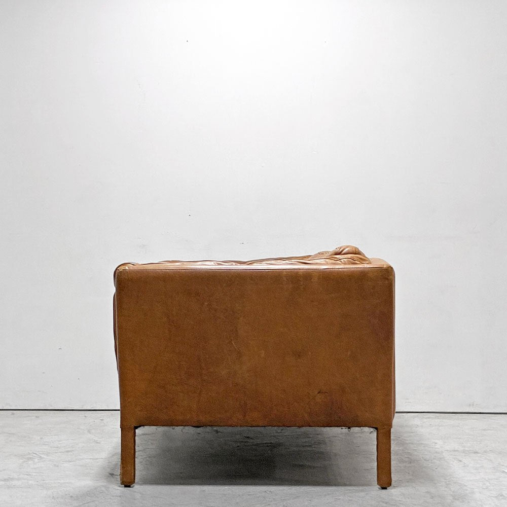 ハロ HALO レッジオ REGGIO 2P SOFA 2人掛けソファ レザー 牛本革 オールドサドルナッツカラー 英国家具 廃番 参考定価￥237,000-●