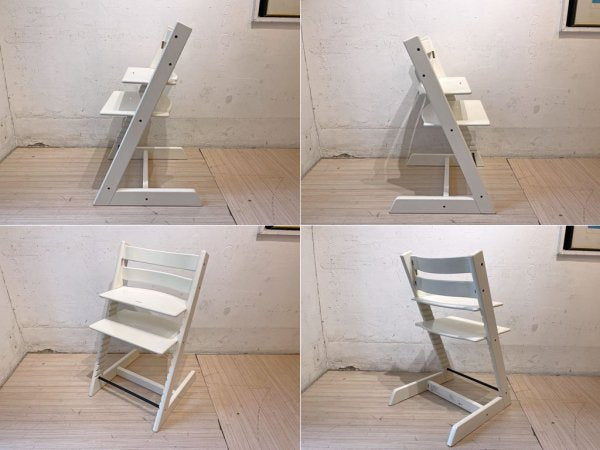 ストッケ STOKKE トリップトラップ TRIPP TRAPP ベビーチェア キッズチェア ホワイト S/N5～ 北欧 ノルウェー★