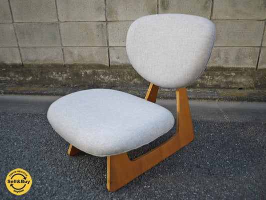 天童木工 TENDO ビンテージ 低座椅子 長大作デザイン グレー 和モダン ◎