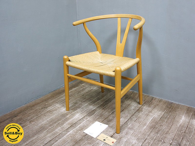 Hans.J Wegner / ハンス.J ウェグナー 名作 デンマーク カールハンセン&サン社 『 ウィッシュボーンチェア / CH24 / Yチェア 』 ビーチ ★