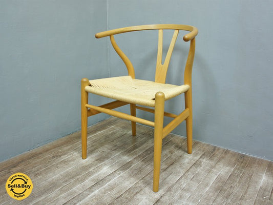 Hans.J Wegner ハンス.J ウェグナー カールハンセン&サン社 ウィッシュボーンチェア CH24 Yチェア ビーチ デンマーク ◎