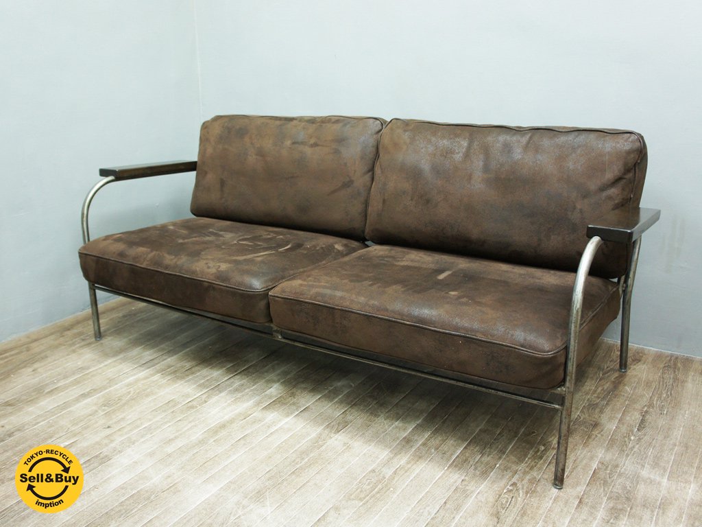 journal standard Furniture / ジャーナルスタンダード 現行 『 LAVAL SOFA / ラバルソファ 二人掛け 』 美品 ●