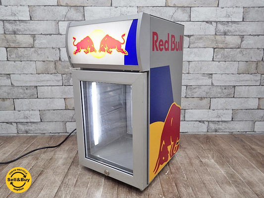 レッドブル REDBULL  ショーケース型 ミニ冷蔵庫 販売促進用 ●