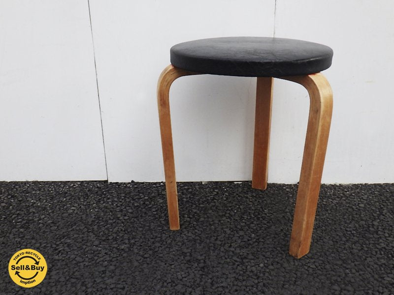 Alvar Aalto / アルヴァ・アアルト " デザイン Finland  artek / アルテック社 " 50～60's ビンテージ 『 STOOL 60 / スツール 60 』 ★