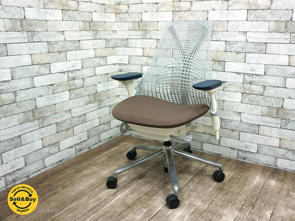 Herman Miller / ハーマンミラー社製 セイルチェア サスペンションミドルバック ポリッシュドベース ◇