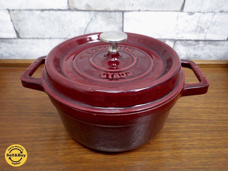 ストウブ STAUB ピコ ココット ラウンド 20cm 両手鍋 グレナディンレッド ●