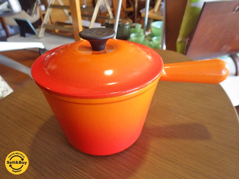 ルクルーゼ  Le Creuset フォンデュ鍋 オレンジ◇