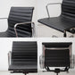 ハーマンミラー Herman Miller イームズアルミナムグループチェア マネージメントチェア アルミバフベース ガス圧昇降仕様 5本脚 キャスタータイプ 本革 イームズ A ●