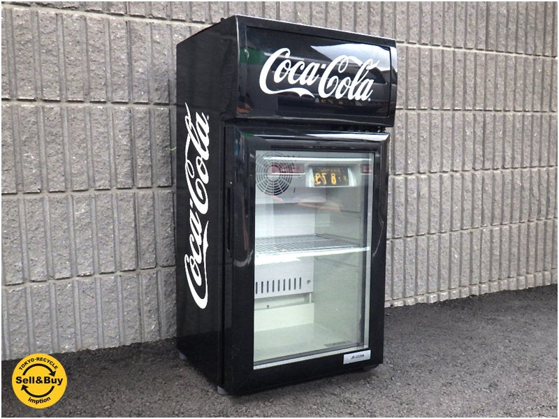 コカ・コーラ Coca-Cola 2015年式 Haier製 『 卓上 ショーケース （ ミニ冷蔵庫 / クーラーボックス ） 黒 』 LEDライトアップ! 稼働OK!! 非売品・販促グッズ!!! ★
