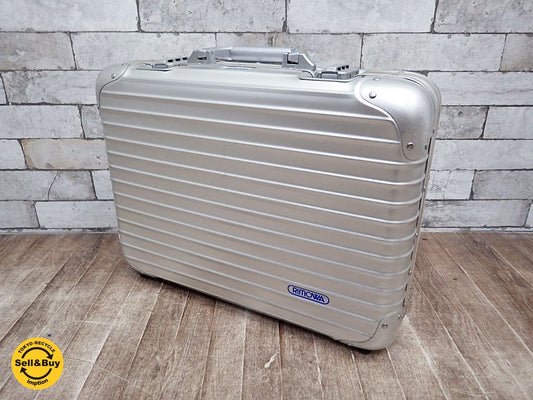 リモワ RIMOWA トパーズ TOPAS アタッシュケース シルバー 23L ●