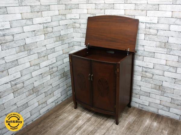 東海家具工業 ベネチアシリーズ Venezia オーディオラック 象嵌細工 マホガニー材 キャビネット IDC大塚家具取扱 ●