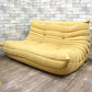 リーンロゼ ligne roset トーゴ TOGO 2人掛け ソファ イエロー ●