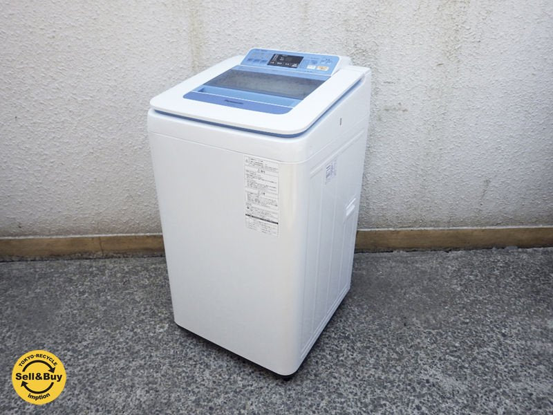 パナソニック Panasonic 全自動洗濯機 泡洗浄 7kg 2014年製 ブルー NA-FA70H1 ●