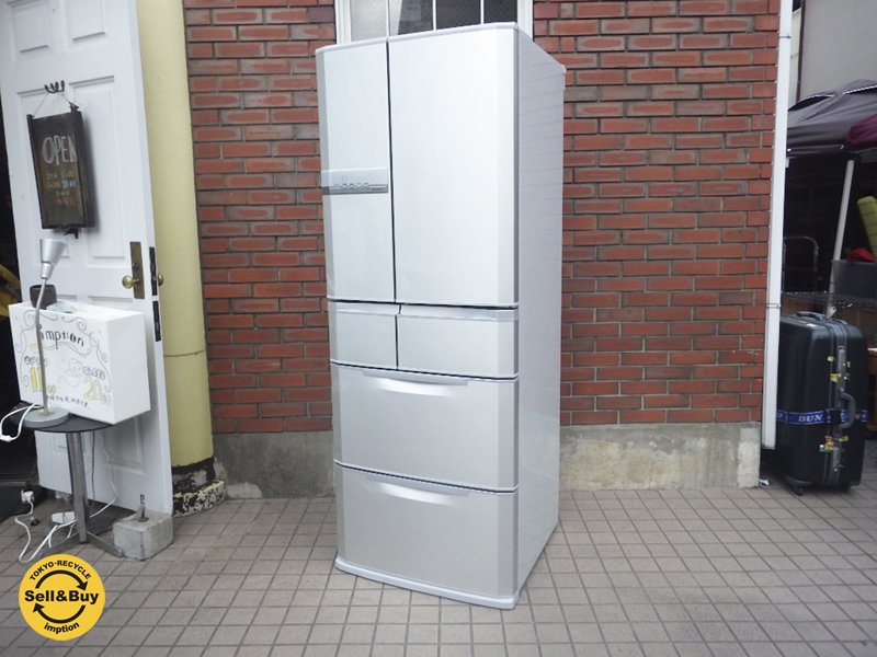三菱 MITSUBISHI 501L 冷凍冷蔵庫 シルバー MR-E50R-S ●
