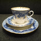 インペリアル・ポーセレン Imperial Porcelain トリオセット C&S デザートプレート "小さな庭" ロシア製 旧ロゴ コバルト 金彩 a ◎