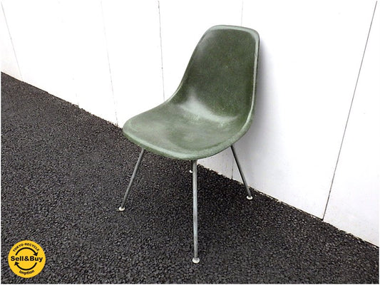 ハーマンミラー / U.S.A Herman Miller 55～70's ビンテージ 2nd 希少OGカラー! 『 サイドシェルチェア 』 ジンクHベース = DSX フルオリジナル ★