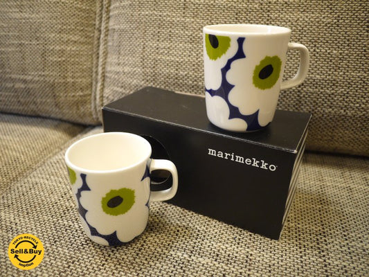 希少 未使用箱付 マリメッコ marimekko x  フィンランド航空 finnair  "unikko" マグ 限定品 ◎