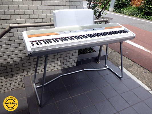 コルグ KORG SP-250 WS 電子ピアノ キーボード 2011年製 88鍵盤 専用スタンド ダンパーペダル 楽譜立 ■