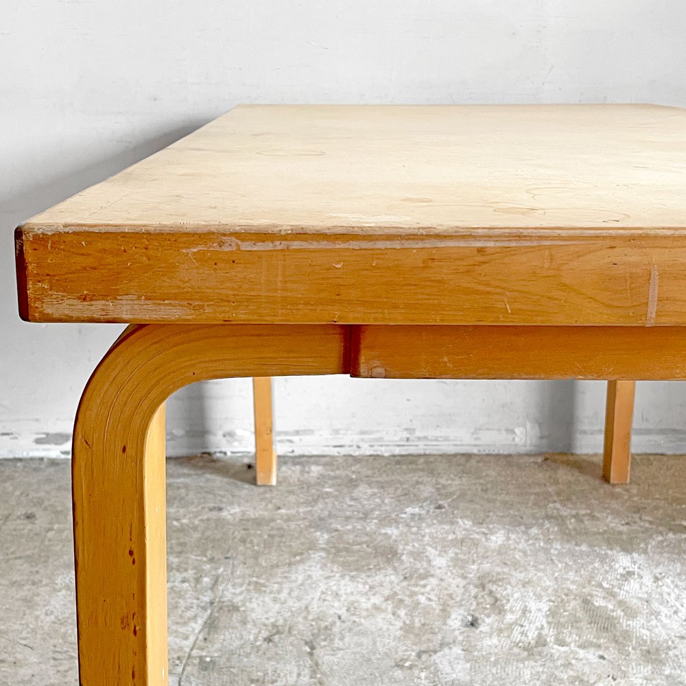 アルテック artek ビンテージ 81A ダイニングテーブル リノリウムトップ アルヴァ・アアルト Alvar Aalto フィンランド 北欧家具 ■