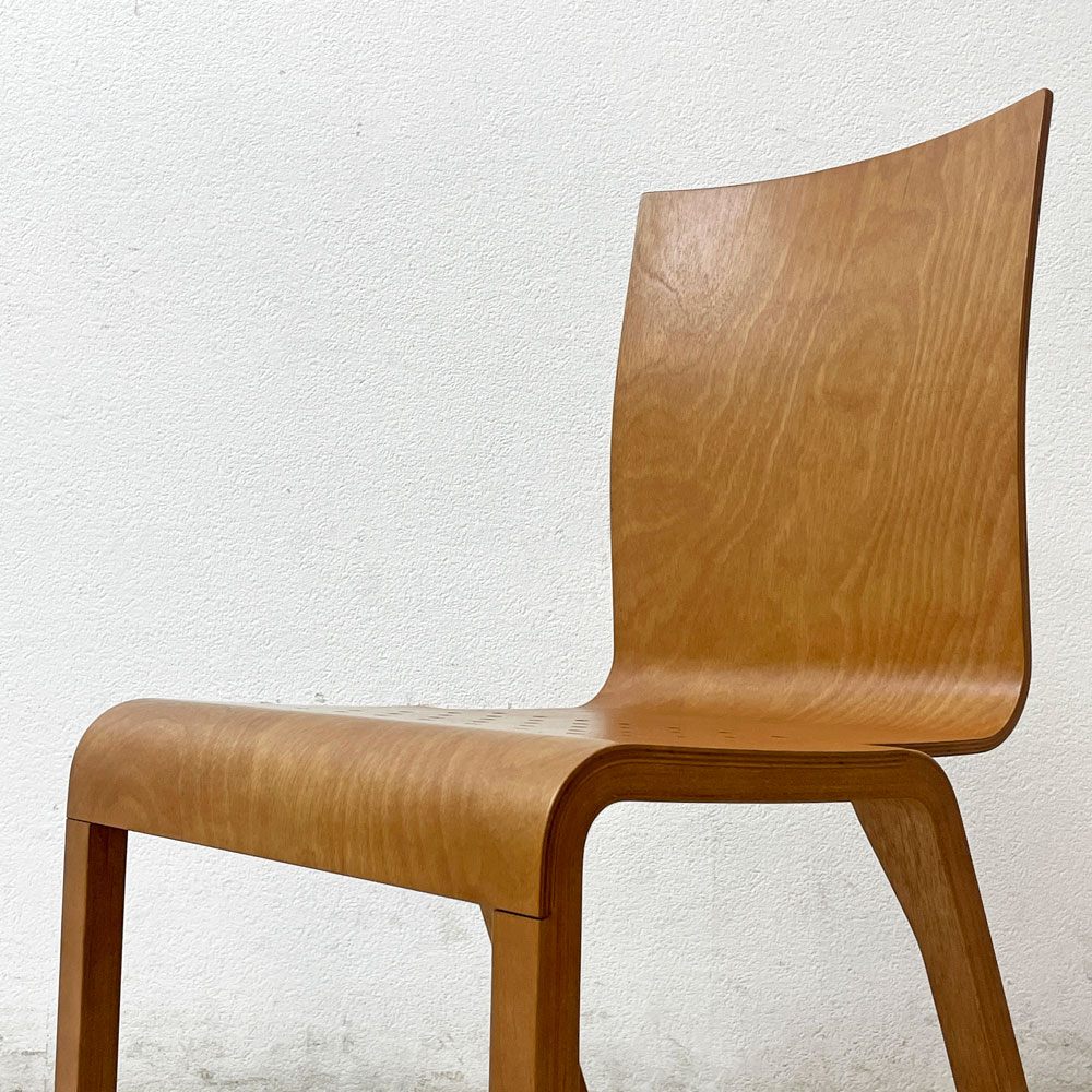 カンディハウス CONDE HOUSE ラピス LAPIS スタッキングチェア ダイニングチェア プライウッド シルッカ & ティモ・サールニオ 旭川家具 ●