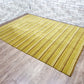 ハグミ hagumi てざわりシリーズ tezawari 大型ラグ 絨毯 Lサイズ グリーンストライプ 定価約10万円 ●