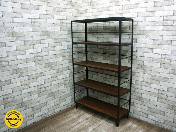 ジャーナルスタンダードファニチャー journal standard Furniture カルビシェルフ CALVI SHELF古材 アイアン インダストリアル ●