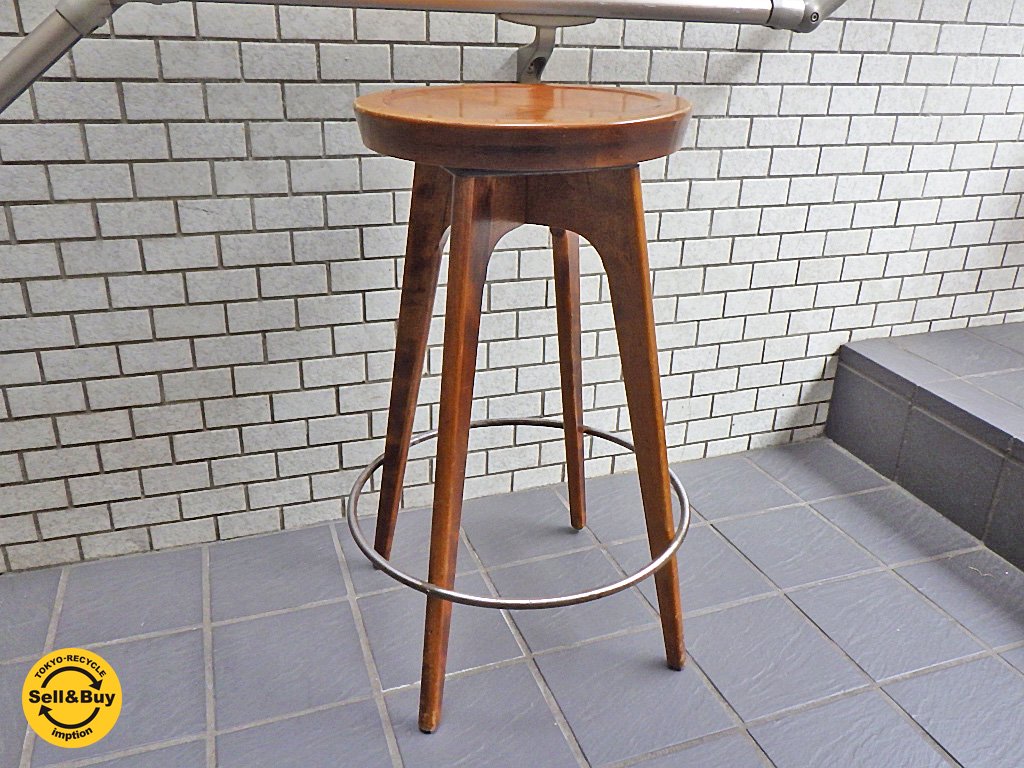 パシフィックファニチャーサービス PACIFIC FURNITURE SERVICE P.F.S ウッドスツール WOOD STOOL Lサイズ カバ材 A ■