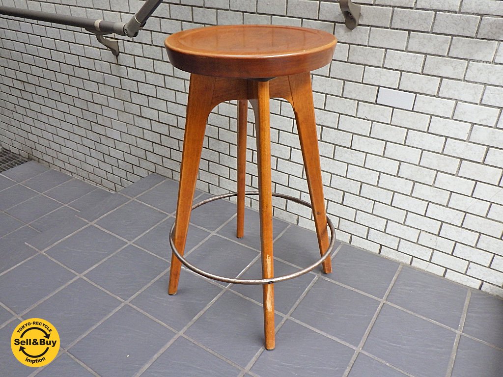 パシフィックファニチャーサービス PACIFIC FURNITURE SERVICE P.F.S ウッドスツール WOOD STOOL Lサイズ カバ材 B ■