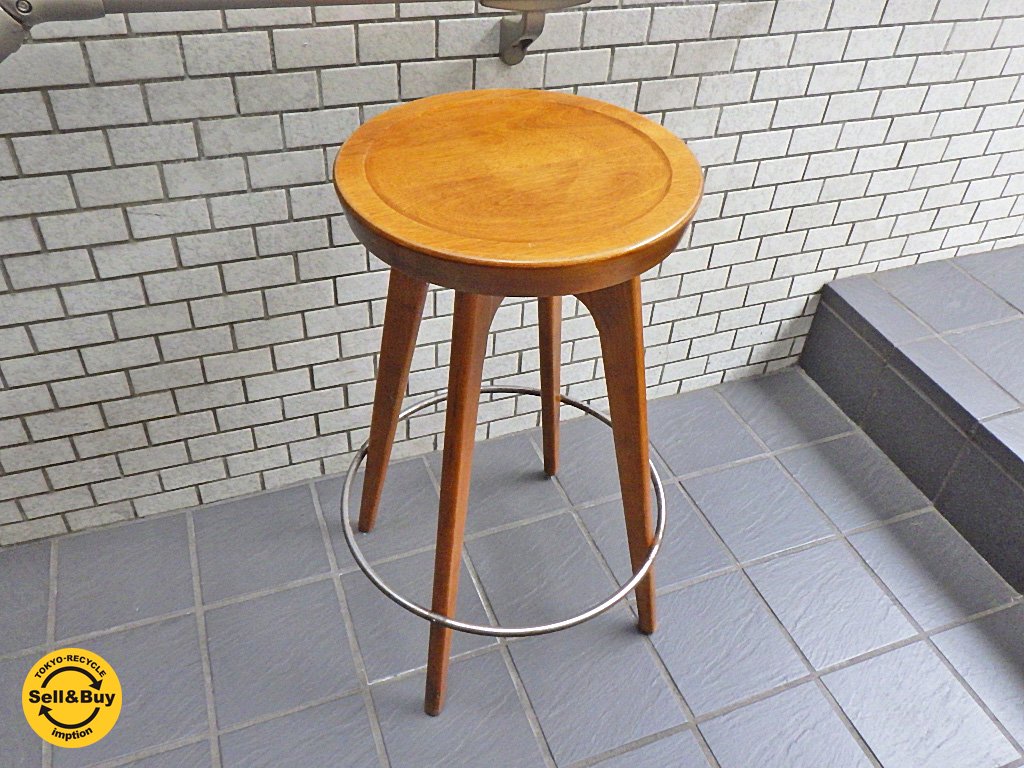 パシフィックファニチャーサービス PACIFIC FURNITURE SERVICE P.F.S ウッドスツール WOOD STOOL Lサイズ カバ材 D ■