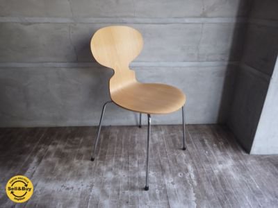 フリッツハンセン Fritz Hansen ANT CHAIR アントチェア ナチュラル アルネ・ヤコブセン A ♪