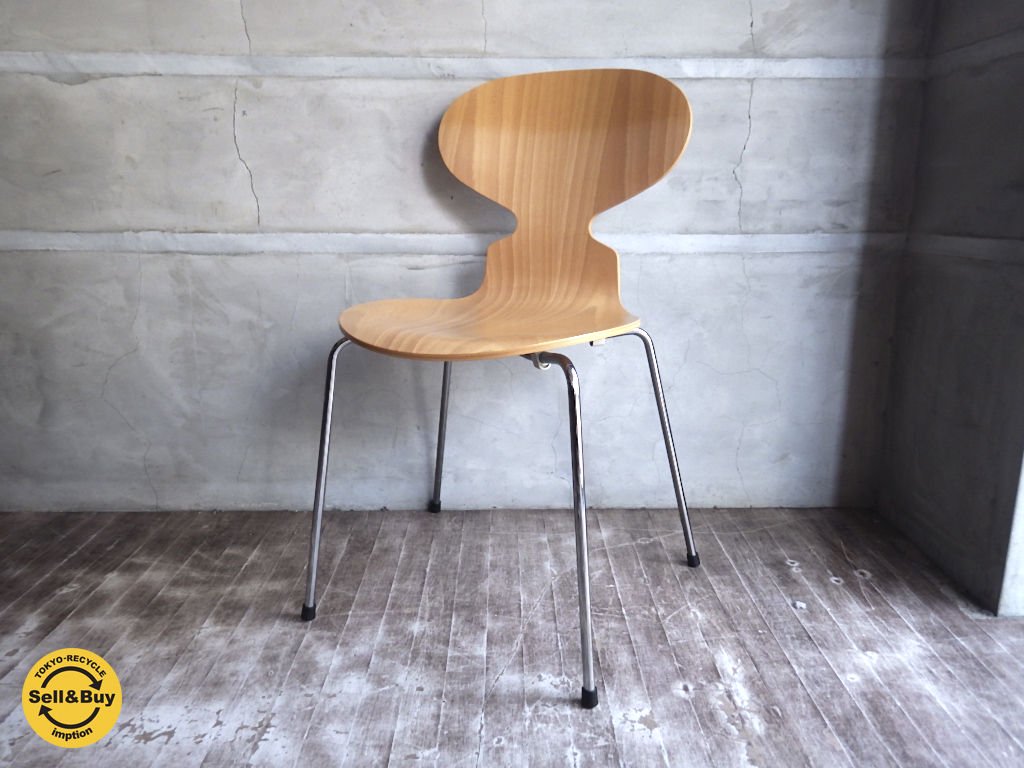 フリッツハンセン Fritz Hansen ANT CHAIR アントチェア ナチュラル アルネ・ヤコブセン B ♪