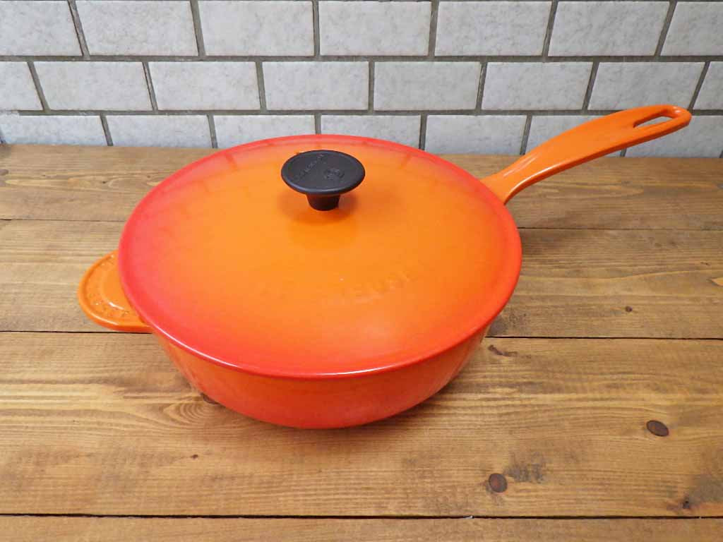 ルクルーゼ LE CREUSET ソーシエ ソースパン 21cm オレンジ 片手鍋 ■