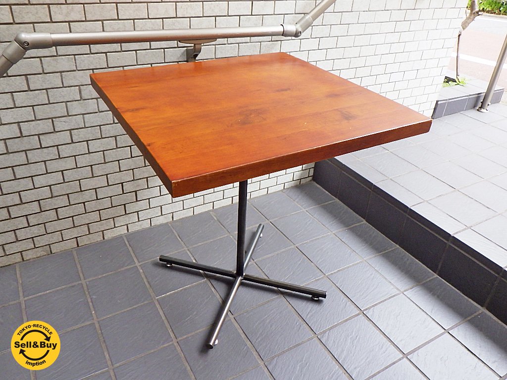 ジャーナルスタンダードファニチャー journal standard Furniture サンク SENS スクエア カフェテーブル 無垢天板 ■