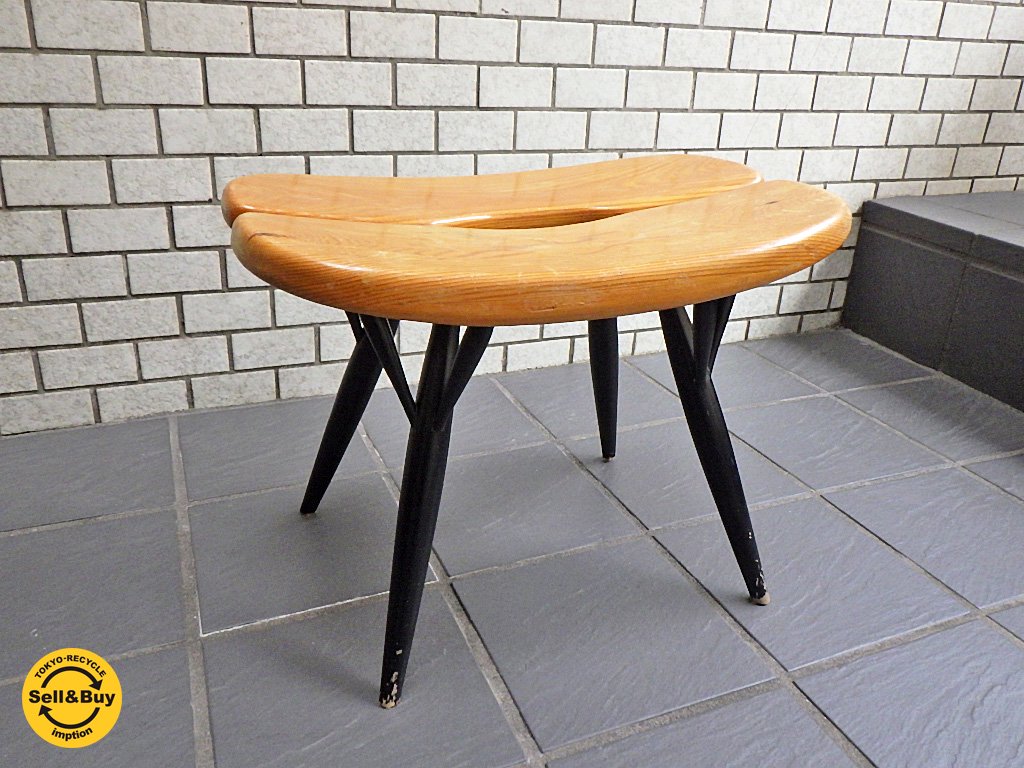 Laukaan puu ピルッカ スツール pirkka stool イルマリ・タピオヴァーラ デザイン パイン材 北欧ビンテージ ■