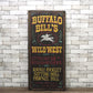 BUFFALO BILL'S WILD WEST ビンテージ 木製看板 サインボード ●