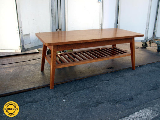 パシフィックファニチャーサービス PACIFIC FURNITURE SERVICE DH TEA TABLE WITH SHELF Sサイズ ナラ材 GHQ ★