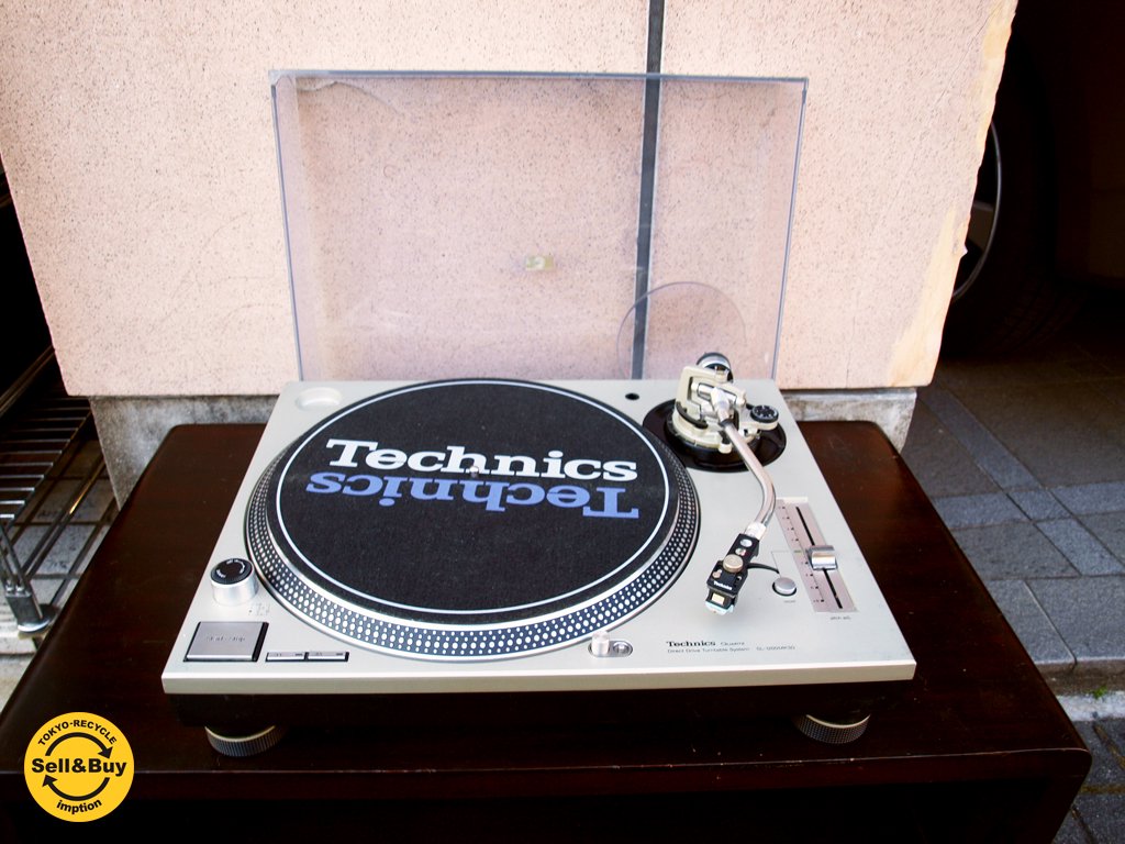 テクニクス Technics SL-1200MK3D ターン テーブル レコード プレーヤー カバー付き DJ 音響 機器 B ★