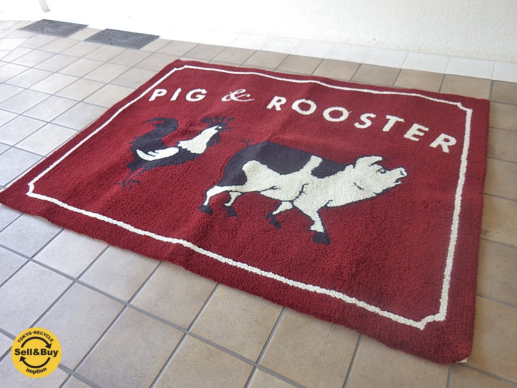 アクメファニチャー ACME FURNITURE × ピッグアンドルースター PIG & ROOSTER コラボ ラグ ◇