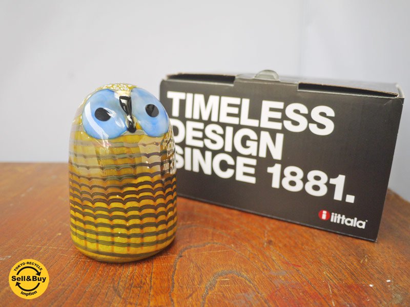 イッタラ iittala イッタラバード Owlet 子フクロウ オイバ・トイッカ Birds by Toikka 箱付き美品 ■