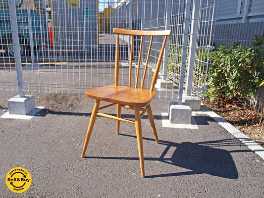 アーコール Ercol スティックバックチェア エレム材 英国 UKビンテージ A ★