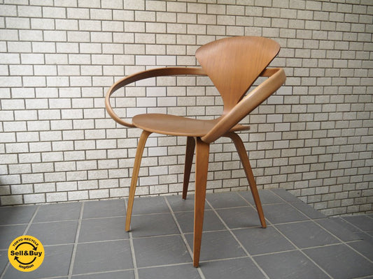 チャーナーチェアカンパニー The Cherner Chair Company アームチェア ウォールナット ノーマン チャーナー デザイン 正規復刻 美品 ミッドセンチュリー■